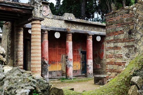 hadrian6:The villa of the relief of Telephus. Herculaneum.       http://hadrian6.tumblr.com