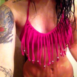 303kimboslice:  New bathing suit and my sunburn