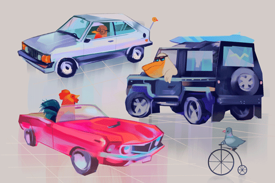 everydaylouie:  i dont draw cars much so i thought id doodle a few! 