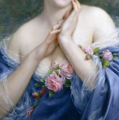 die-rosastrasse:Blue in paintings of women ♥Jules Joseph Lefebvre; Édouard Bisson; François-Hubert D