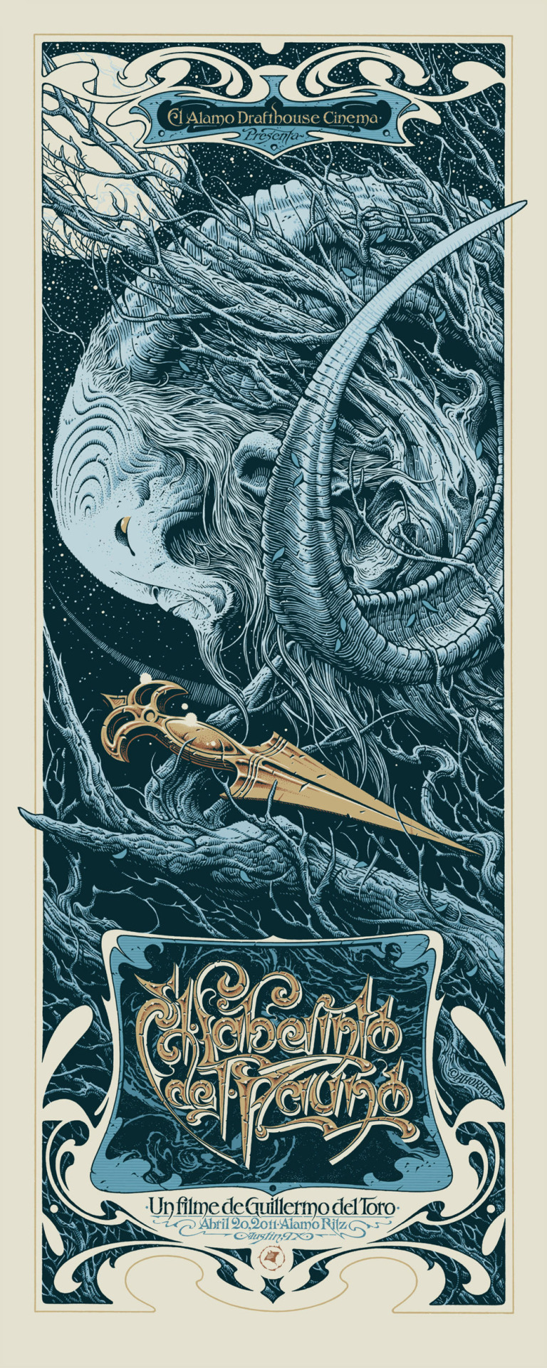 thepostermovement:  Pans Labryinth by Aaron Horkey