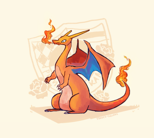 spaded-square:Charizard, the flame pokemon :V