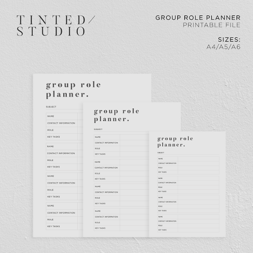 Group Role Planner by Tinted Studio