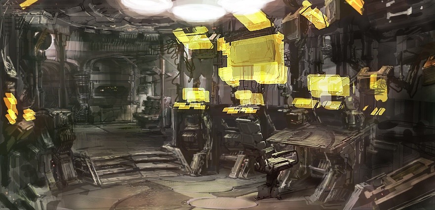 saveroomminibar:  Dead Space. Environment Concept Art by Jason Courtney 