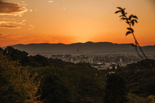 Sunday 22nd October 2017. 15:45 Kyoto Japan.Kiyomizu at sunset. It was actually not as busy as what 