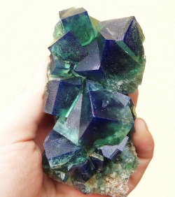 mineralists:  Rogerley Mine cubed Fluorite