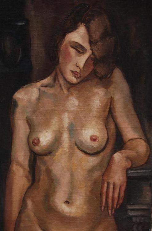 Nude   -    Jos Croin, 1930.Dutch,  1894-1949oil  on canvas , 81 × 54 cm, 