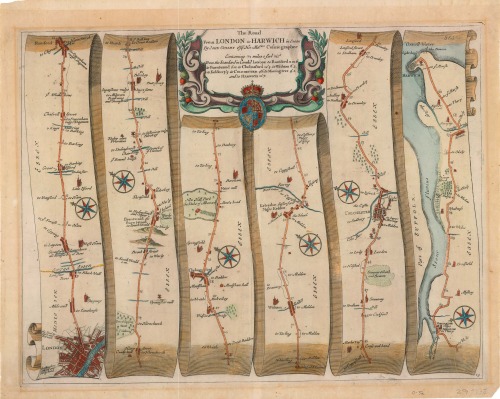 Ogilby, John, 1600-1676. The road from London to Harwich in Essex.  London : Printed by the author?,