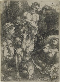 Study of Five Figures Albrecht Dürer, German, 1471 - 1528 Geography:Made in Nuremberg, Bavaria, Germany, Europe Date:c. 1515 Medium:Etching with plate tone Philadelphia Museum of Art 