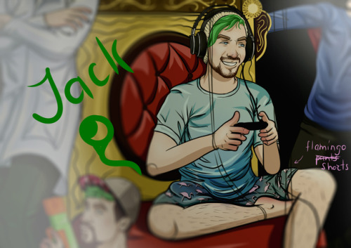 ii-elfie-ii: Like a week ago I watched all @therealjacksepticeye‘s Power Hour episodes\sketche