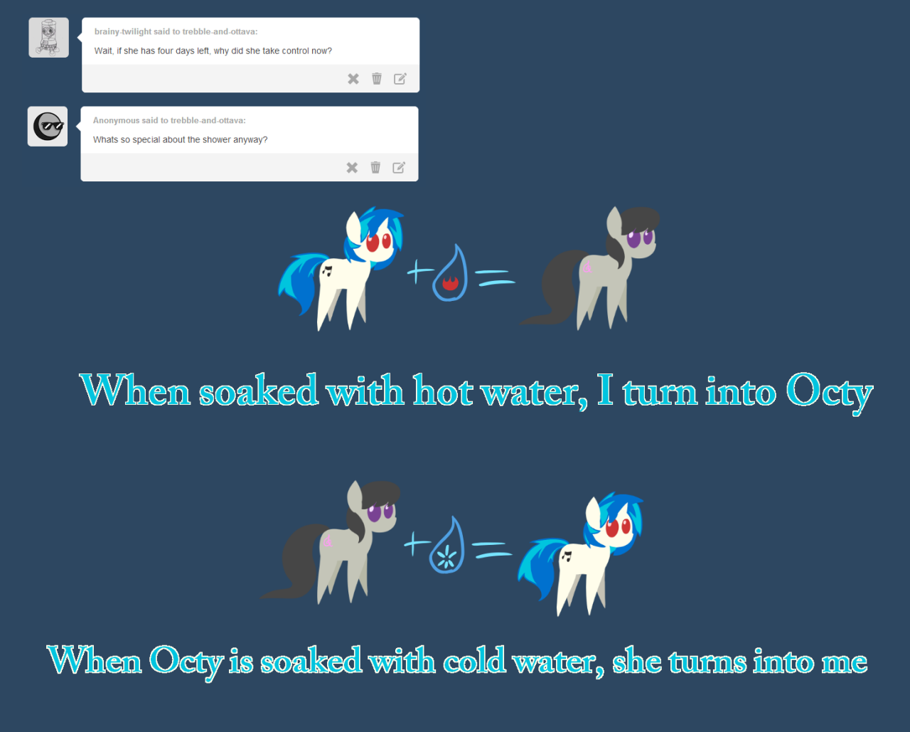 trebble-and-ottava:  ((Making pony minis is harder than it looks…))   owo