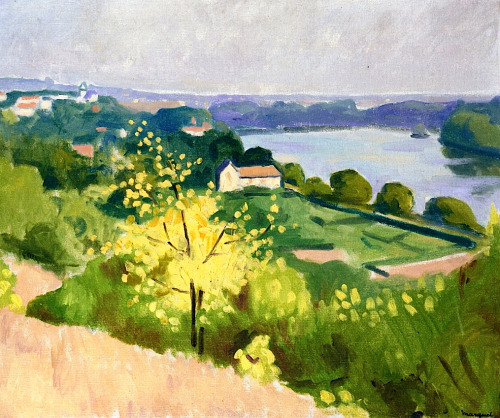 bofransson:  Yellow Tree (also known as Yellow Tree at Herblay) Albert Marquet - 1919