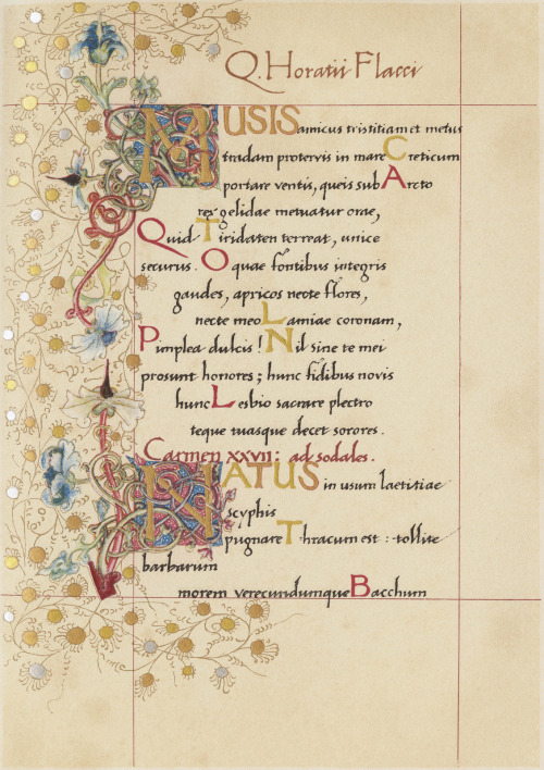 design-is-fine:Odes of Horace, illustrated by William Morris. Digital Collections at the University 