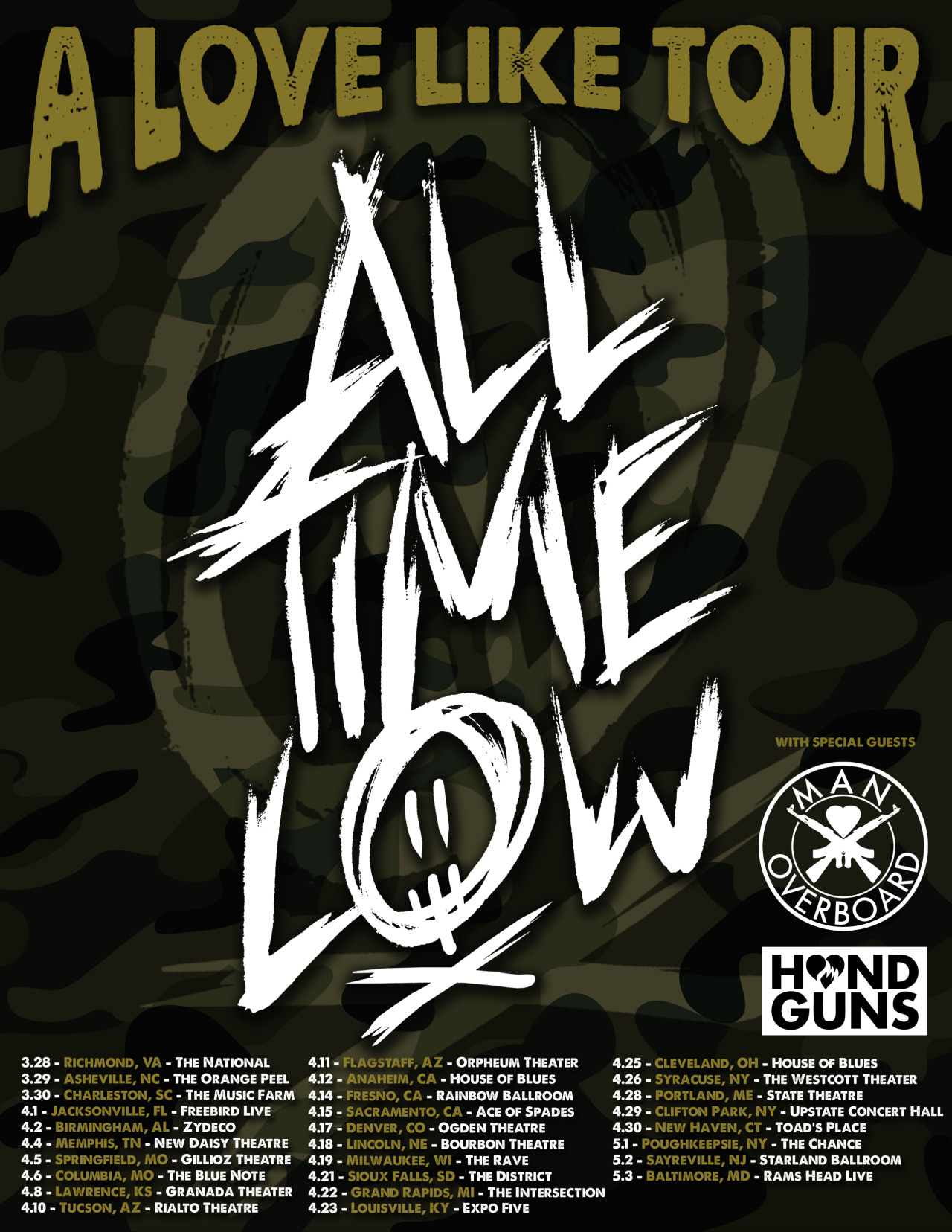 All Time Low will hit the road this spring for the A Love Like Tour with Man Overboard and Handguns!
Pre-sale for Hustlers begins tomorrow at 3pm local time on the Hustler website. Public on-sale starts on Friday. Get excited!
Mar28 - Richmond, VA -...