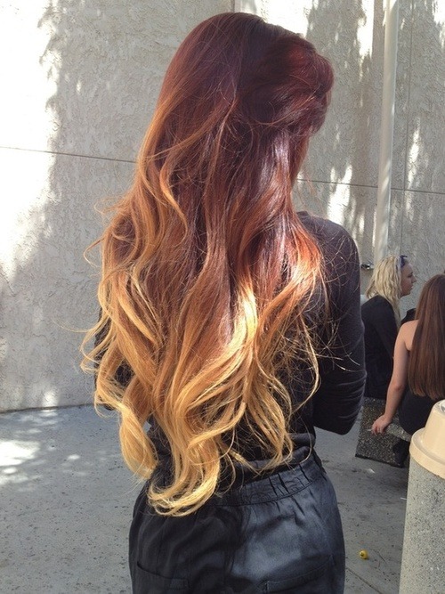 Dark ombre hair color