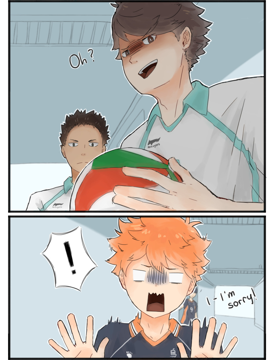 mia-nee-chan:  I made a dumb kagehina comic.   _(:3 」∠)_  Bonus: