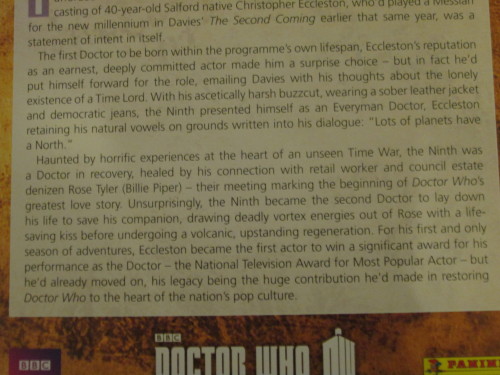 lauraxxtennant:  “the Ninth was a Doctor in recovery, healed by his connection with retail worker and council estate denizen Rose Tyler - their meeting marking the beginning of Doctor Who’s greatest love story” (this is from some 50th promo