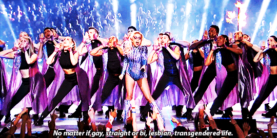 lordstormborn:   Lady Gaga singing Born This Way at the biggest straight event of