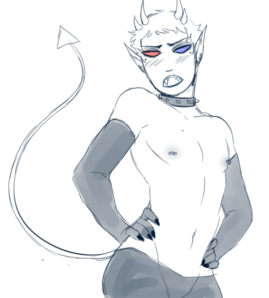 gummypron:  demon sollux doodle before bed