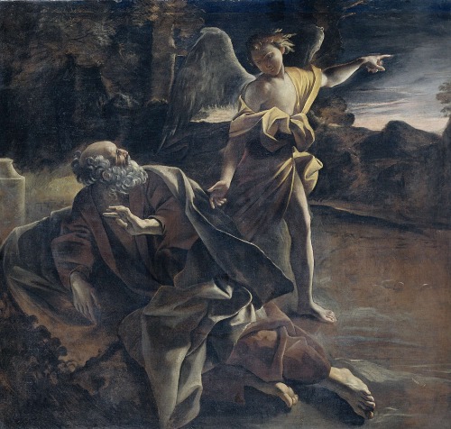 Giovanni Lanfranco (Italian; 1582–1647)The Prophet Elijah Awakened by an Angel in the DesertFrom an 