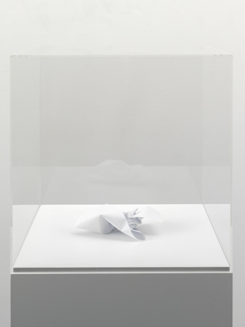 unusualwhite:  Work No. 869, 2008 Paper 5 x 19 x 12 cm / 2 x 7 ½ x 4 ¾ inArtists — Martin Creed — Images and clips — Work No. 869 — Hauser & Wirth