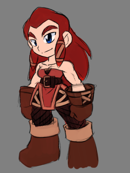 rcasedrawstuffs: Dwarf Girl   i was watching all the Hobbit and LotR movies and that made me wanna draw a dwarf girl. That and play Dragon’s Crown, but my PS3 is packed up so i did the former.   