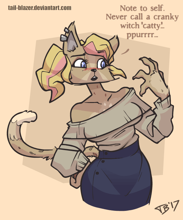 spooky-blazer:  CattyThis one comes from Patreon, from one of the tiers.If you want