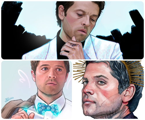 winchester-reload:A few personal favorite Cas portraits from over the years. So beautiful.