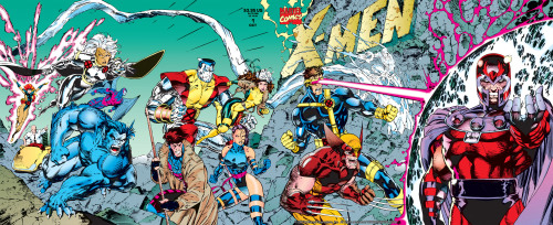 jimleecomics: X-Men covers 1-5 (1991)Jim Lee – penciler Scott Williams – inker  Joe Rosas – colorist