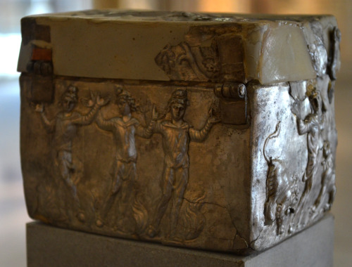 greek-museums:Museum of Byzantine Culture of Thessaloniki:A silver reliquary with scenes from the Bi