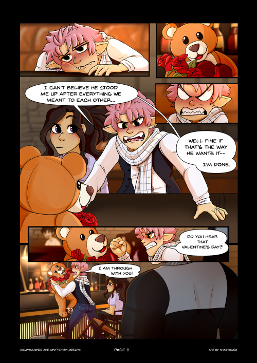 mdelpin:khaoticvex:A Gratsu Valentineby MdelpinFinished comic commission I did for @mdelpin for thei