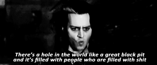 We are both tragedies.