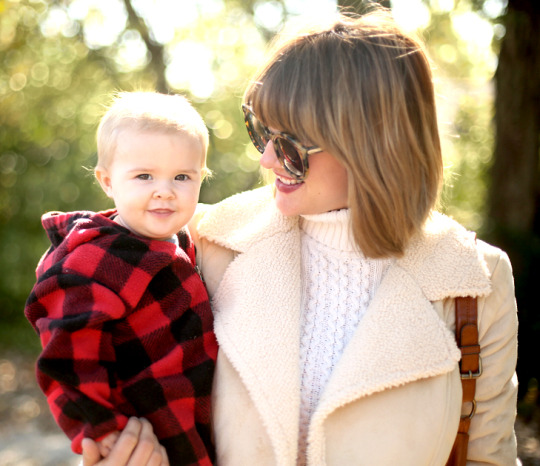 Shearling Jacket, SAHM outfit