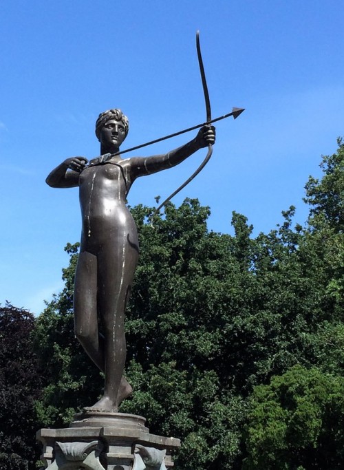 Diana the Huntress statue in Hyde Park - The bronze statue of Diana the huntress in Hyde Park, also 