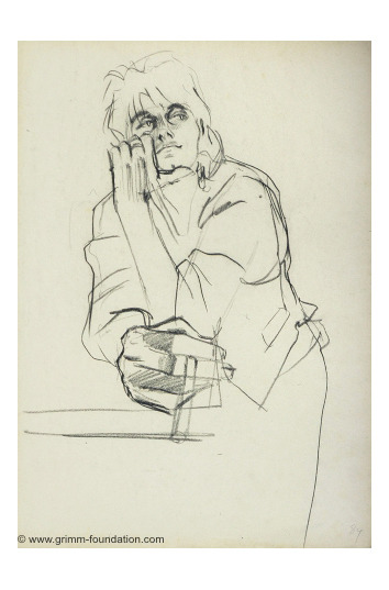 Gerd Grimm, sketches for his advertising artwork, i.e. Reval cigarettes, 1970s. Germany. Via Grimm F