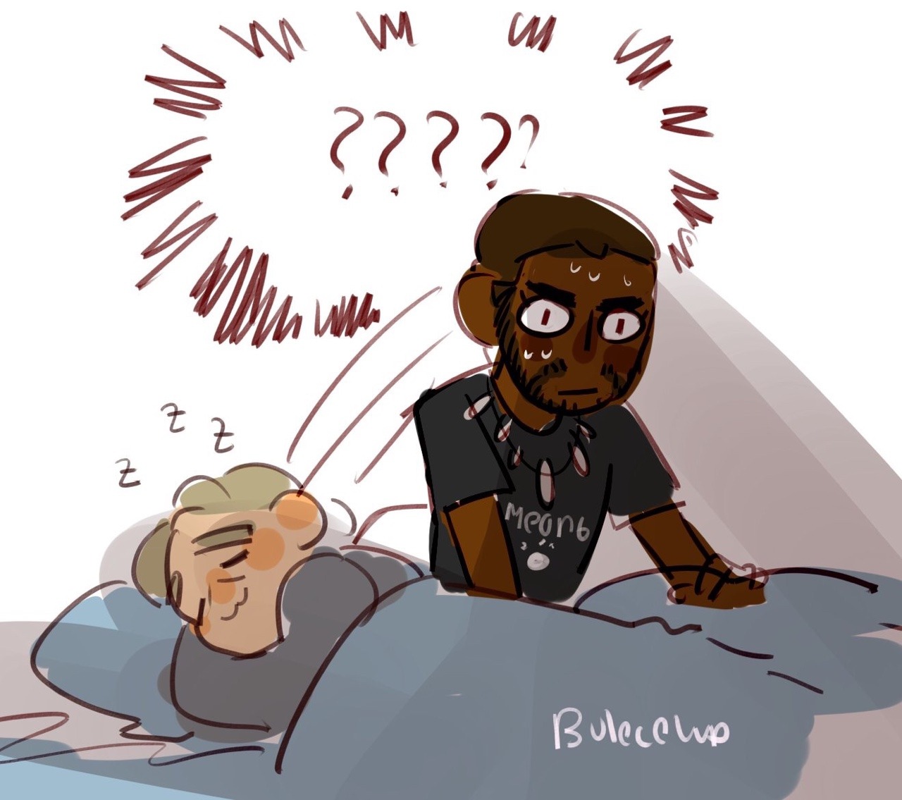 bulecelup:  Everpanther - T’challa/Everett doodles dari twitter w