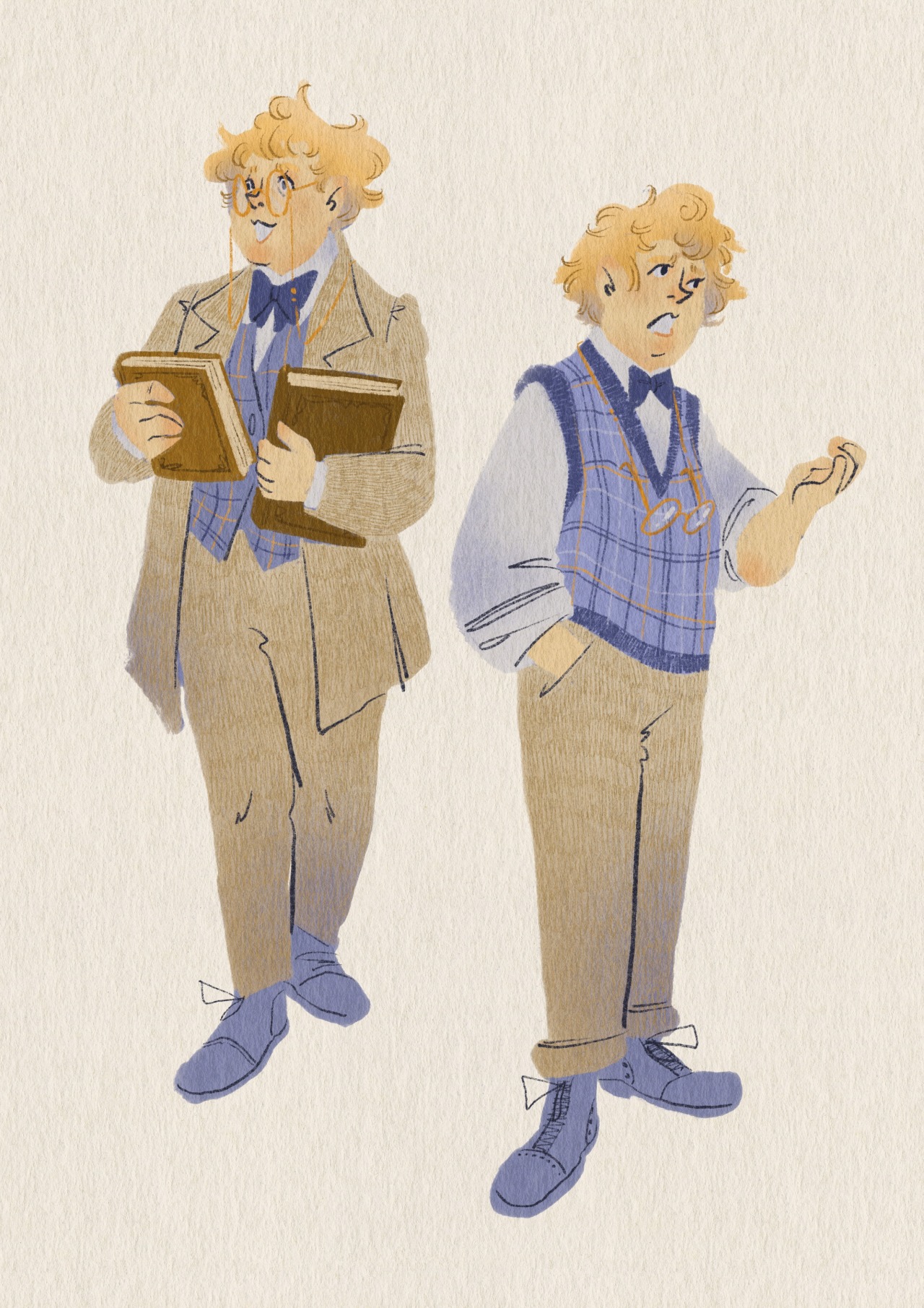 eloisecarles:I’ve been reading Good Omens for a couple days now, and since I love the Prime series too, I wanted to give a go at drawing the angel and demon kind…