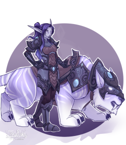 iriadescence: Notdi and her sister go to tame Winterspring Sabers as a “sisterhood building expedition” (more on that one day) and after too many weeks out in the snow, they finally tame their new mounts. Notdi names her saber Finn, and is a little