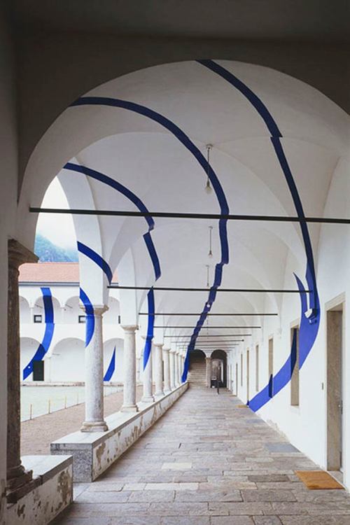 Felice Varini, installations based on the principle of Anamorphosis, 1979-2013. Source