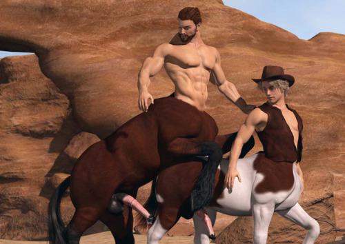 priapusofmilet:  Centaur Tale - Anonymous commission with very kind permission to be published on my blogs. It´s the story of Haley and Scott, two centaurs riding West.If you want to know more about this and other projects, have a look at my Patreon