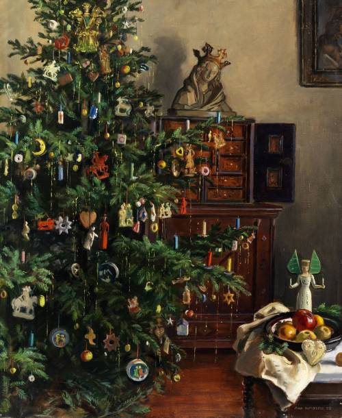 yesseptember: Max RimbockChristmas interior1952