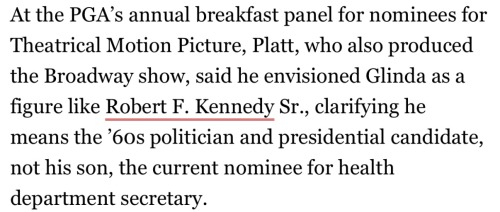 Marc Platt, Wicked Producer, Divulges That Bobby Kennedy Senior Was A Source Of Great Inspiration For