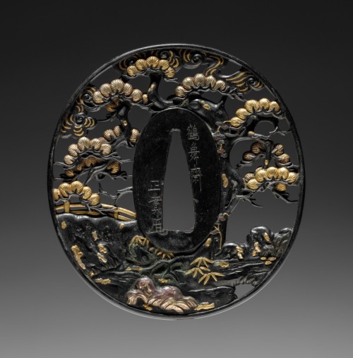 cma-japanese-art: Sword Guard, mid 19th century, Cleveland Museum of Art: Japanese ArtSize: Average: