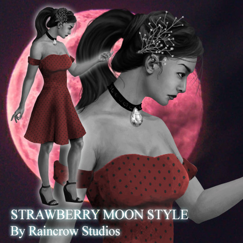  Check out our first style in color, witches! The Strawberry Moon Style was made in honor of the Ful