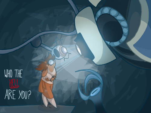 Kinda A Call Back To Some Tsp Art I Did Back In Gosh 2021 (it Feels Longer) Anyway Narrator Meeting Chell