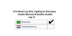 Today played the match for third place neither team really wants to be there and Holland&rsquo;s coach Louis van Gaal has even gone out and said that the bronze match of the World Cup should not be played at all.  Can Brazil recharge the batteries after