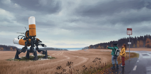 madmothmiko:  Sci-Fi Suburbia by Simon Stålenhag
