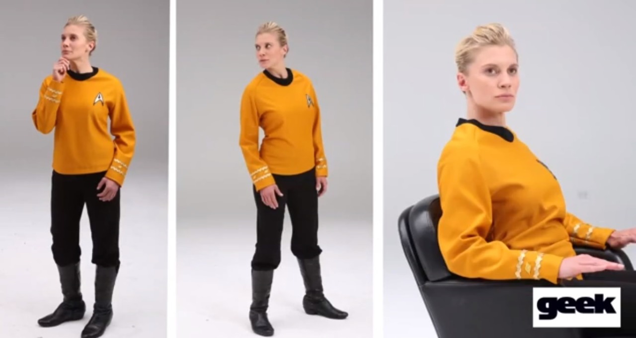 darthsarah42:  Just Katee Sackhoff cosplaying for Geek Magazine. *faints* 