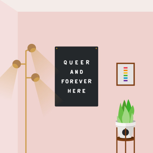 ‘QUEER AND FOREVER HERE’ BANNER! Everyone Is Gay co-founder Kristin Russo has teamed up with Of Our 