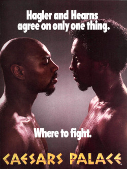 we both hit hard like hagler and hearns